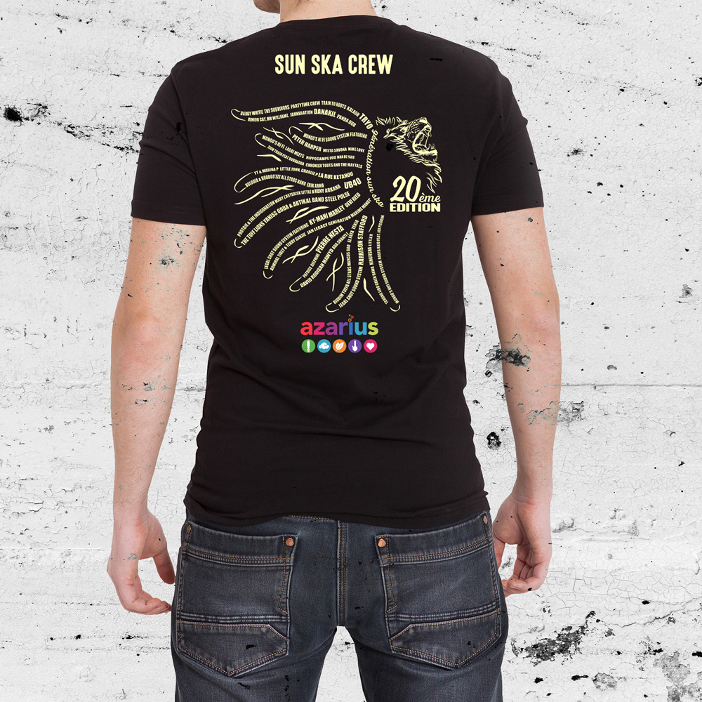 Mandala Bird Graphiste Marmande Reggaesunska Tshirt Staff Logo